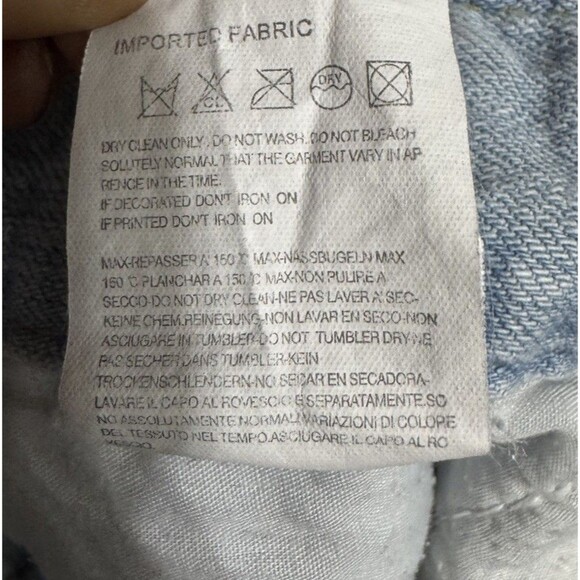 VTG 80s Project B Sz S High-waisted Mini denim shorts Fold Over Wide Leg BOHOO - Picture 5 of 6